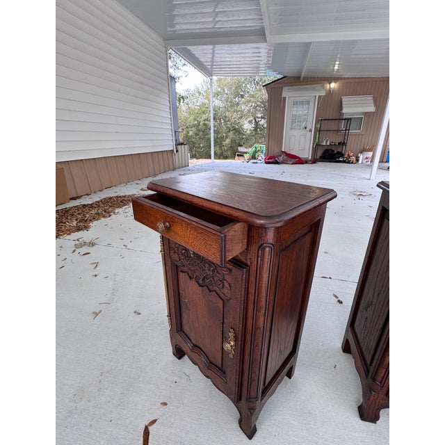 Late 19th Century Louis XV Style Oak Jam Cabinet / Cupboard For Sale - Image 5 of 11