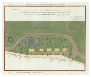 Early 19th Century Map for Houses in Hyde Park by J. Fordyce, 1809