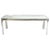 Large & Long Rounded Corners Stainless Steel Chrome Rectangle Console Table For Sale - Image 13 of 13