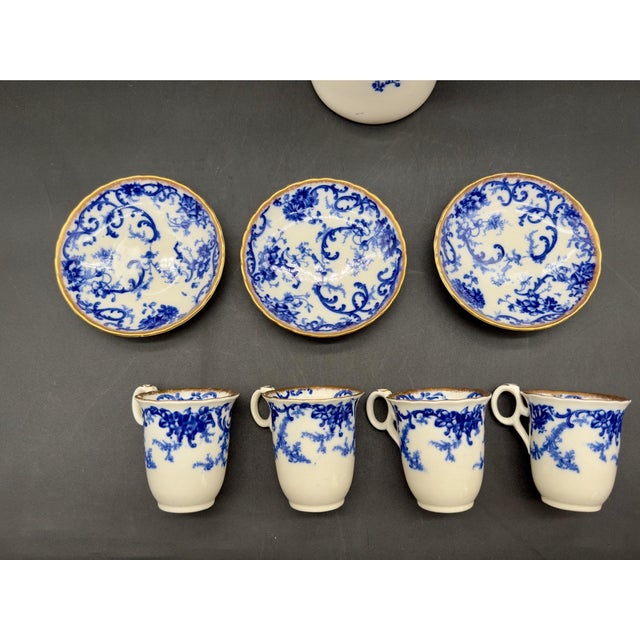 1892 Cauldon England Chocolate Pot Set For Sale In New York - Image 6 of 14