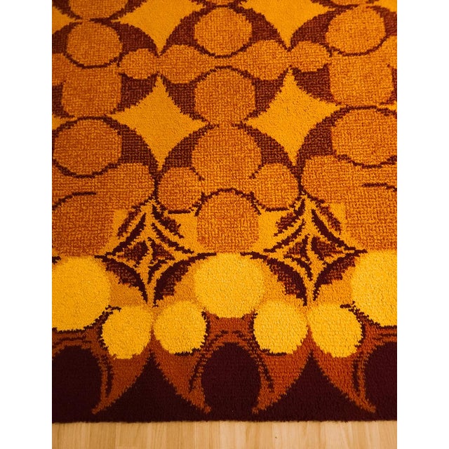 1970s Mid-Century Modern Rug in Wool, Germany, 1970s For Sale - Image 5 of 8