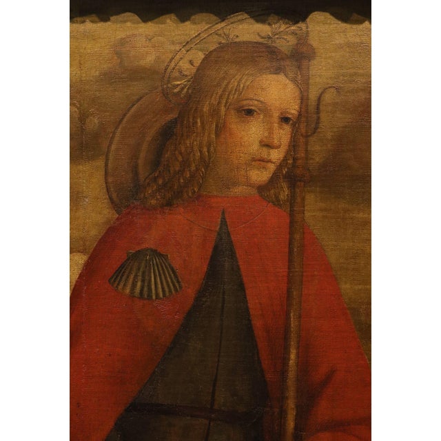 Francesco di Girolamo da Santacroce, Saint Rocco, 1570, Oil on Canvas For Sale - Image 8 of 13
