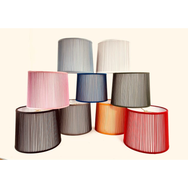 Traditional Retro Drum Stick Shade in Solid Black, 12" For Sale - Image 3 of 4