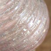 Barovier & Toso 1950s Mid-century Modern Barovier Toso Murano Glass Lamp With Pleated White Shades - a Pair For Sale - Image 4 of 10