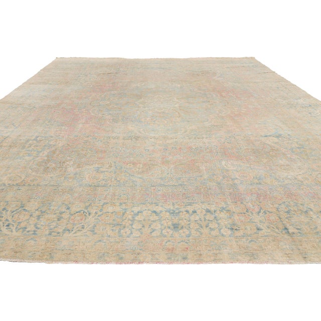 Modern Antique Persian Yazd Rug - 10'06 X 15'11 For Sale - Image 3 of 10