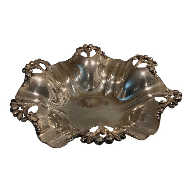 Art Nouveau Silver on Copper Bowl For Sale
