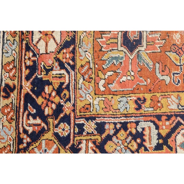 Antique Heriz Rug 9'2'' x 12'2'' For Sale - Image 9 of 11