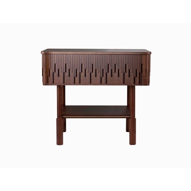 Wood Campbell Bedside Table by Wood Tailors Club For Sale - Image 7 of 8