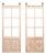 Tall Antique Pair French Doors on Rollers For Sale
