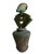 Signed Helene Fielder Raku Ceramic Pottery Vessel With Agate Lid / 1980s Art Studio Pottery / 80s Modernist Vase For Sale - Image 10 of 13