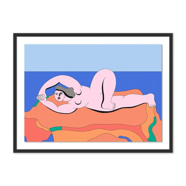 Cedric Pierre-Bez Cap Canaille by Cedric Pierre-Bez, Art Print in Black Frame, Medium For Sale - Image 4 of 4