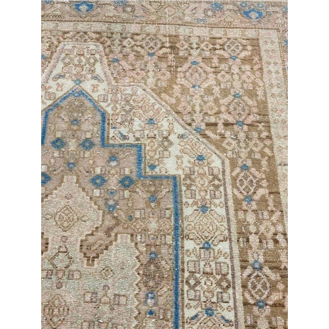 1930s Old Persian Kurdish Area Rug 4x5 For Sale - Image 4 of 12