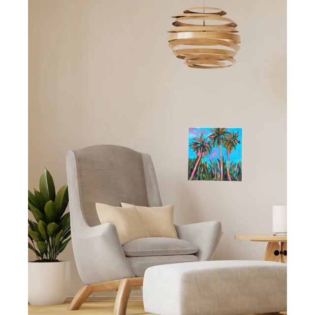 Modern Palm Tree Painting by Bryan Boomershine For Sale - Image 4 of 4