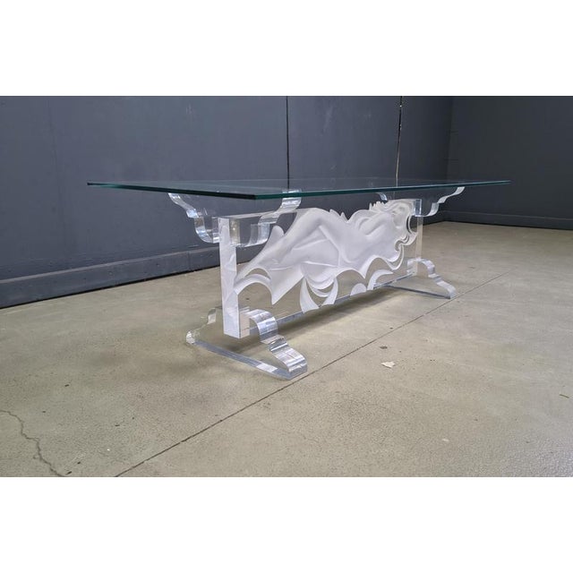 Acrylic Coffee Table from Fabian Art, 1980s For Sale - Image 4 of 14