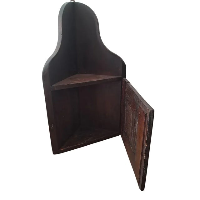 19th Century Small Corner Chapel Cupboard - Pyrenees, France For Sale - Image 4 of 5