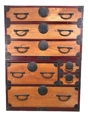 Japanese Traditional Tansu Storage Chest, 1890s
