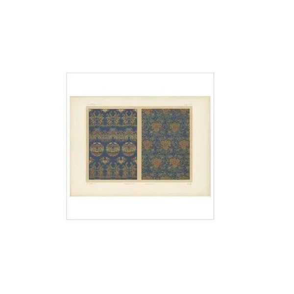 George Ashdown Audsley, Silk and Gold Fabrics, Japan, 1882, Print For Sale - Image 3 of 5