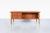 Burnt Orange Scandinavian Modern Teak Executive Desk by Goran Strand for Lelangs Mobelfabrik For Sale - Image 8 of 12