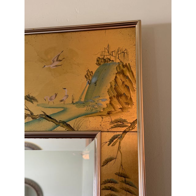 Labarge 1984 Chinoiserie Mirror by LaBarge. Signed For Sale - Image 4 of 7