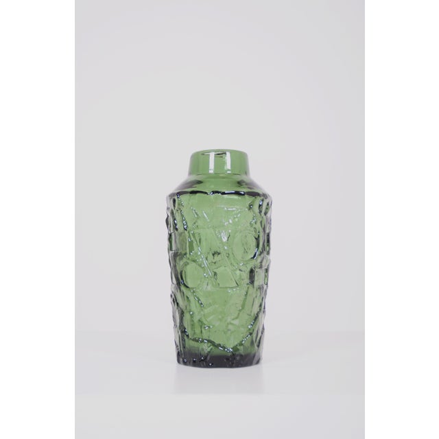 Swedish Rustik Vase attributed to Göte Augustsson for Ruda Glasbruk, 1960s For Sale - Image 6 of 6