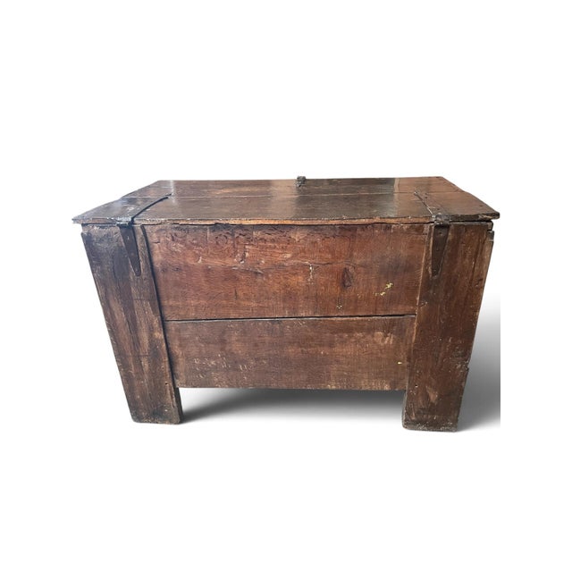 19th Century Antique Wedding Chest in Oak, 1828 For Sale - Image 5 of 6