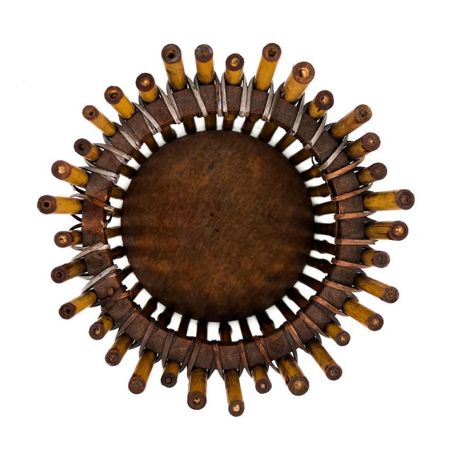 Gabriella Crespi Vintage Bamboo Planter / Cachepot in the Style of Gabriella Crespi - Bohemian, Hollywood Regency, Organic Modern For Sale - Image 4 of 10