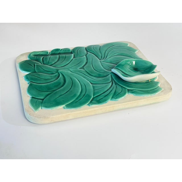 1970s Cheese or Serving Tray in Ceramic, France, 1970s For Sale - Image 5 of 15