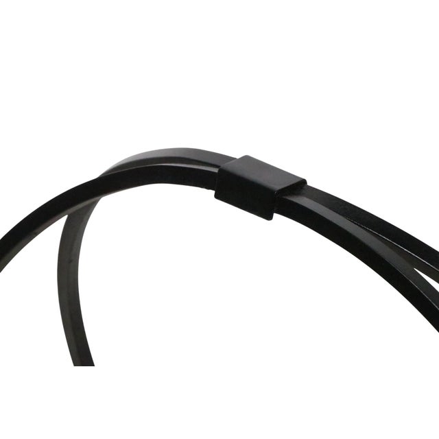 Black Small Wrought Iron Mid 20th Century Log Holder For Sale - Image 8 of 8
