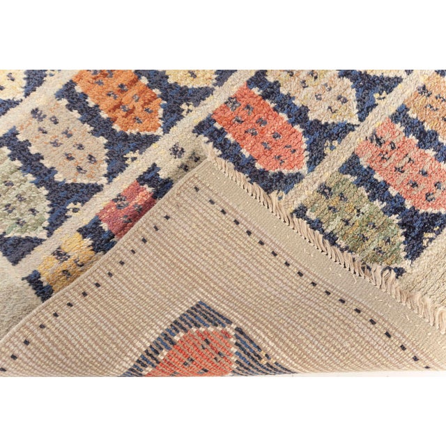 Stone Gray Doris Leslie Blau Rare Vintage Swedish 'Townhouse' Rug For Sale - Image 8 of 9