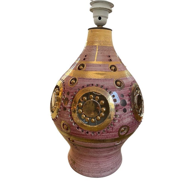Studio Pottery Ceramic Lamp by Georges Pelletier, 1970s For Sale - Image 6 of 8
