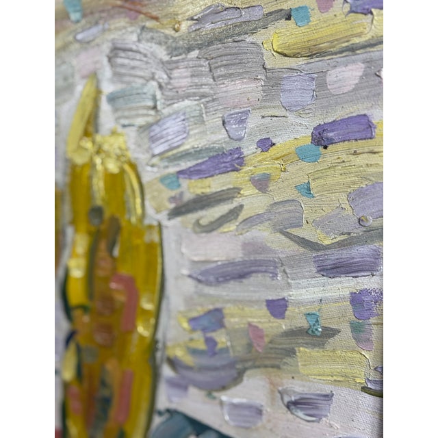 Henri Lenoir Sunset Cypress Tree Painting For Sale - Image 4 of 7