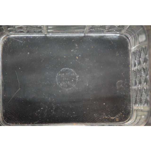 Antique Pressed Glass Lidded Casket For Sale - Image 9 of 10