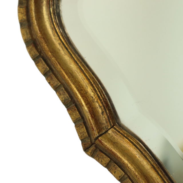 Baroque Faceted Gold Leaf Mirror from Deknudt, 1960s For Sale - Image 3 of 18
