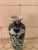 Small Blue & White Porcelain Chinoiserie Vase. Artist stamp underneath.