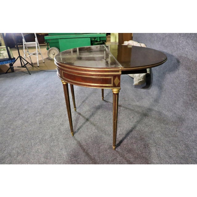 Louis XVI Style Double Flip Top Game/Center Table For Sale - Image 9 of 11