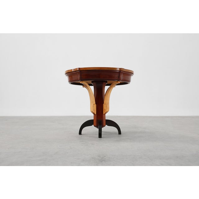 Wood Art Deco Wooden Side Table, France, 1930s For Sale - Image 7 of 13