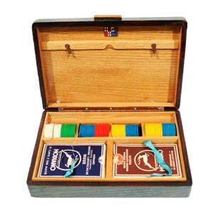 Italian Wooden Game Box, 1940s