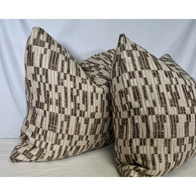 Transitional Zak + Fox "Sayat" in Color 09 22" Pillows-a Pair For Sale - Image 3 of 3