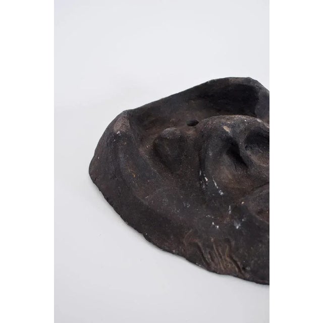 Ceramic Black Mask For Sale - Image 3 of 6