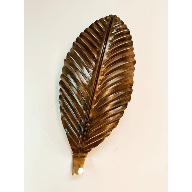 Brown Metal Palm Leaf For Sale - Image 10 of 18