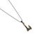 Metal Viking Warrior Axe Men Sterling Silver & Gold Pendant Chain Necklace For Sale - Image 7 of 9
