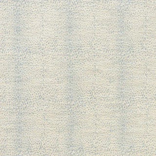 Sample - Schumacher Mini Leopard Fabric in Cloud For Sale