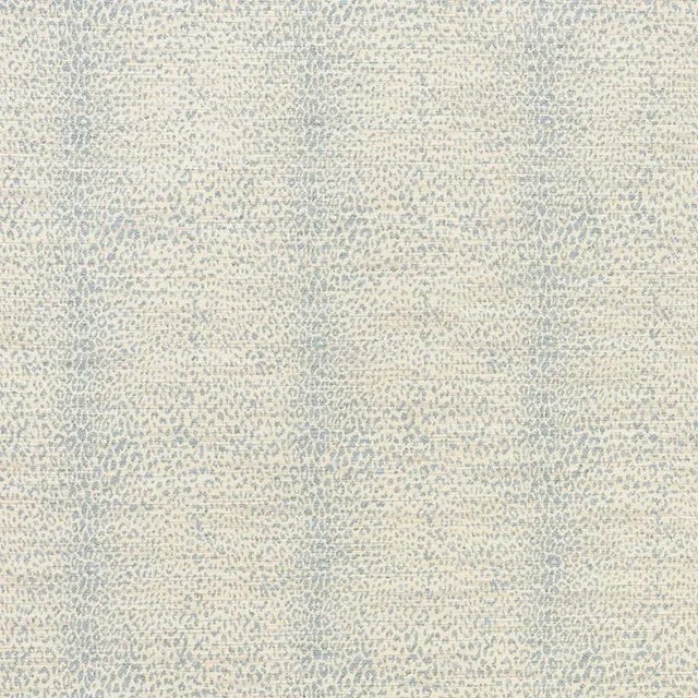 Sample - Schumacher Mini Leopard Fabric in Cloud For Sale
