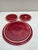 1950s Set of Red Majolica Trivet & Wine Coasters Vallauris, Circa 1950 For Sale - Image 5 of 5