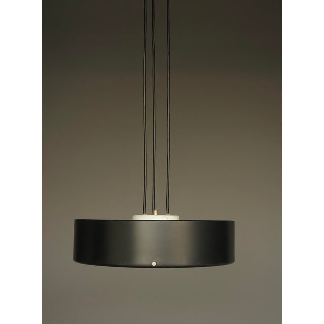 Mid-Century Italian Ceiling Pendant Light in Glass and Metal by Bruno Gatta for Stilnovo, 1950s For Sale - Image 13 of 15