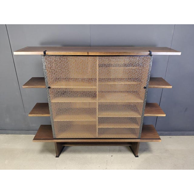 Angle Cabinet attributed to Francesco Binfare for Cassina, 1980s For Sale - Image 9 of 11