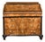 Lombard Drop-Leaf Cabinet in in Walnut Root Veneer with Ebonized Profiles, 18th Century For Sale