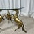 Hollywood Regency Style Coffee Table with Patinated Brass Horses and Glass Top, 1970 For Sale - Image 6 of 18