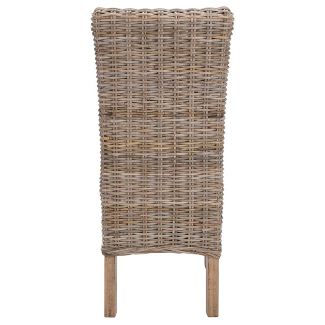 Dainton 19''H Rattan Side Chair in Natural Unfinished - a Pair For Sale - Image 4 of 10