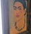 Mid-Century Turista Mexican Folk Art: Frida Kahlo "Self-Portrait With Necklace" (1933) Lithograph on Canvas - Rustic Pine Frame For Sale - Image 4 of 11